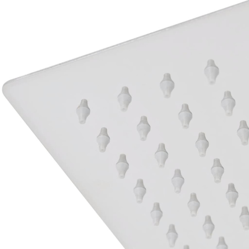 Produktbild för Munstycke till takdusch rostfritt stål 20x20 cm kvadratisk