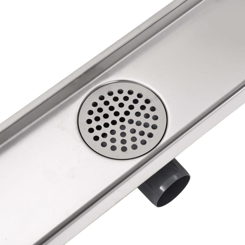 Produktbild för Avlång golvbrunn springdesign 630x140 mm rostfritt stål