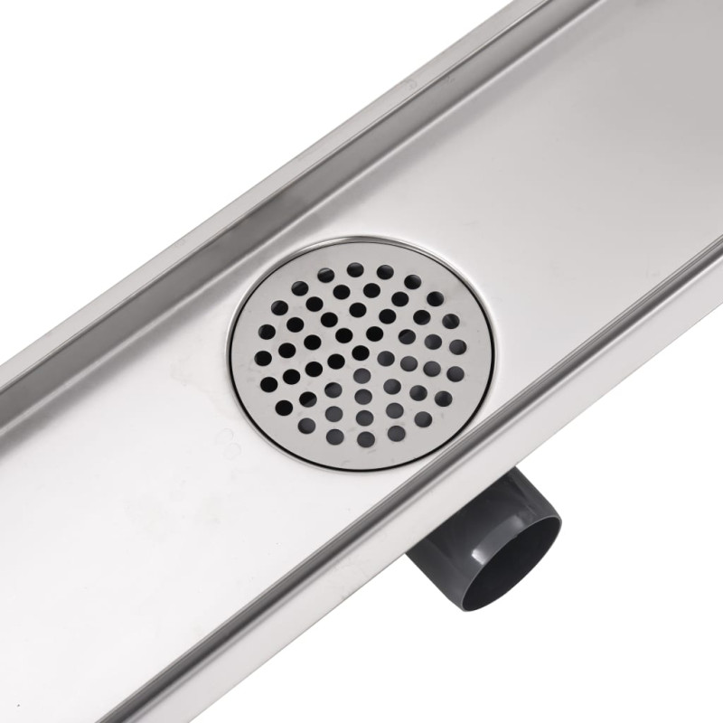 Produktbild för Avlång golvbrunn springdesign 730x140 mm rostfritt stål