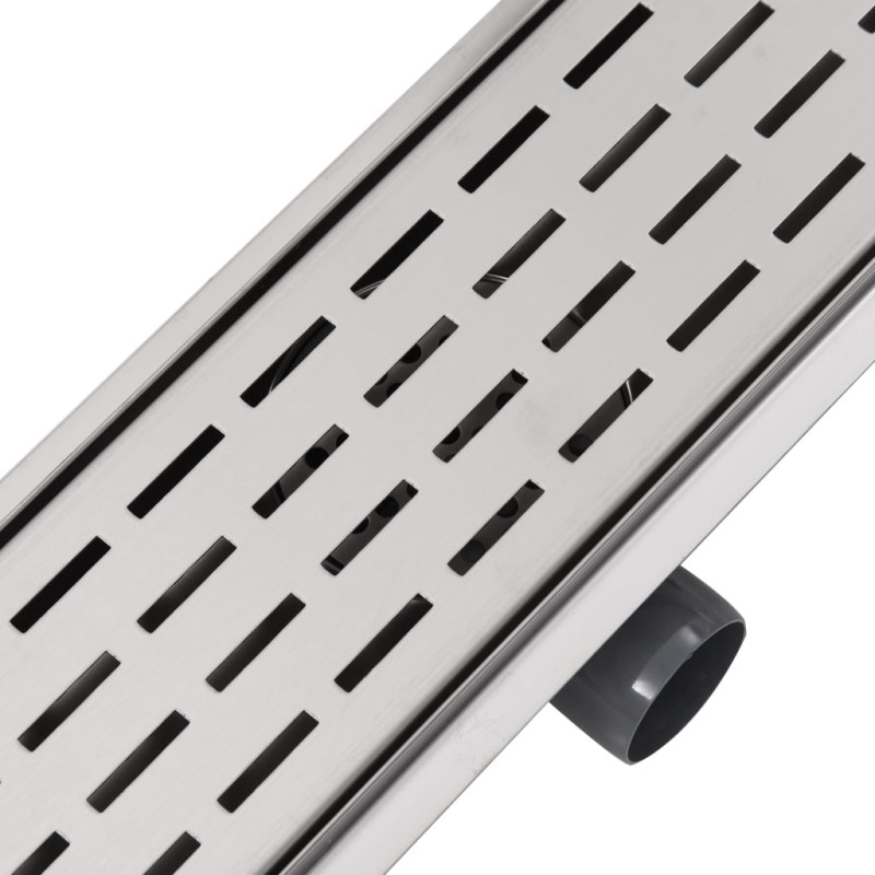 Produktbild för Avlång golvbrunn 830x140 mm rostfritt stål
