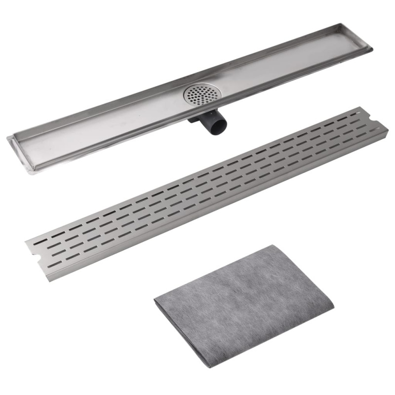 Produktbild för Avlång golvbrunn springdesign 930x140 mm rostfritt stål
