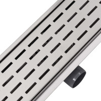 Miniatyr av produktbild för Avlång golvbrunn springdesign 930x140 mm rostfritt stål