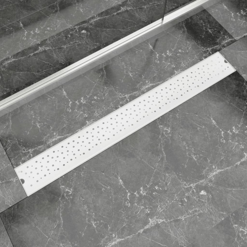 Produktbild för Avlång golvbrunn Bubblor 930x140 mm rostfritt stål