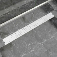 Miniatyr av produktbild för Avlång golvbrunn bubblig 1030x140 mm rostfritt stål