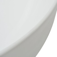 Produktbild för Handfat i keramik 41,5x13,5 cm rund vit