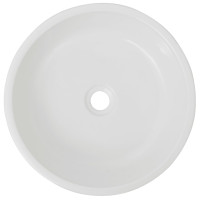Produktbild för Handfat rund keramik vit 42x12 cm
