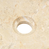 Produktbild för Handfat 40x12 cm marmor gräddvit