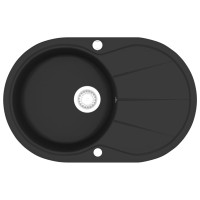 Produktbild för Diskho granit enkel oval svart