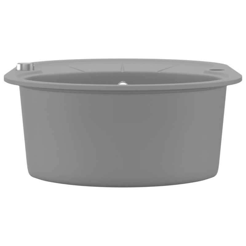 Produktbild för Diskho granit enkel oval grå