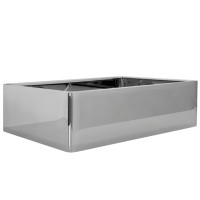 Produktbild för Handfat 41x30x12 cm keramik silver