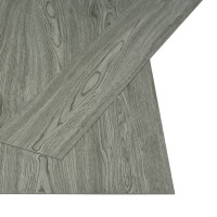 Miniatyr av produktbild för Självhäftande golvplankor 4,46 m² 3 mm PVC grå