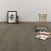 Miniatyr av produktbild för Självhäftande golvplankor 4,46 m² 3 mm PVC grå och brun