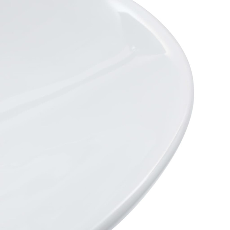 Produktbild för Handfat 58,5x39x14 cm keramik vit