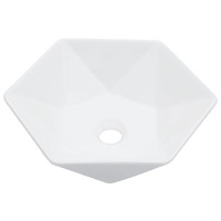 Miniatyr av produktbild för Handfat 41x36,5x12 cm keramik vit