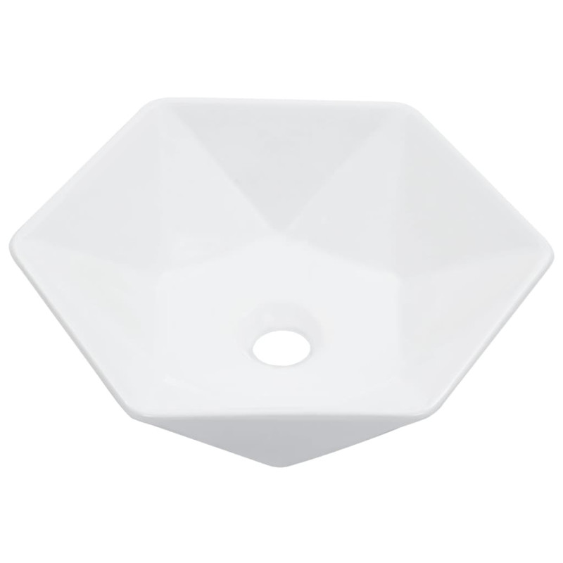 Produktbild för Handfat 41x36,5x12 cm keramik vit