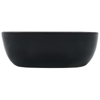 Miniatyr av produktbild för Handfat 42,5x42,5x14,5 cm keramik svart