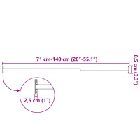 Produktbild för Justerbara inkrypningsskydd för fönster 3 st 710-1200 mm
