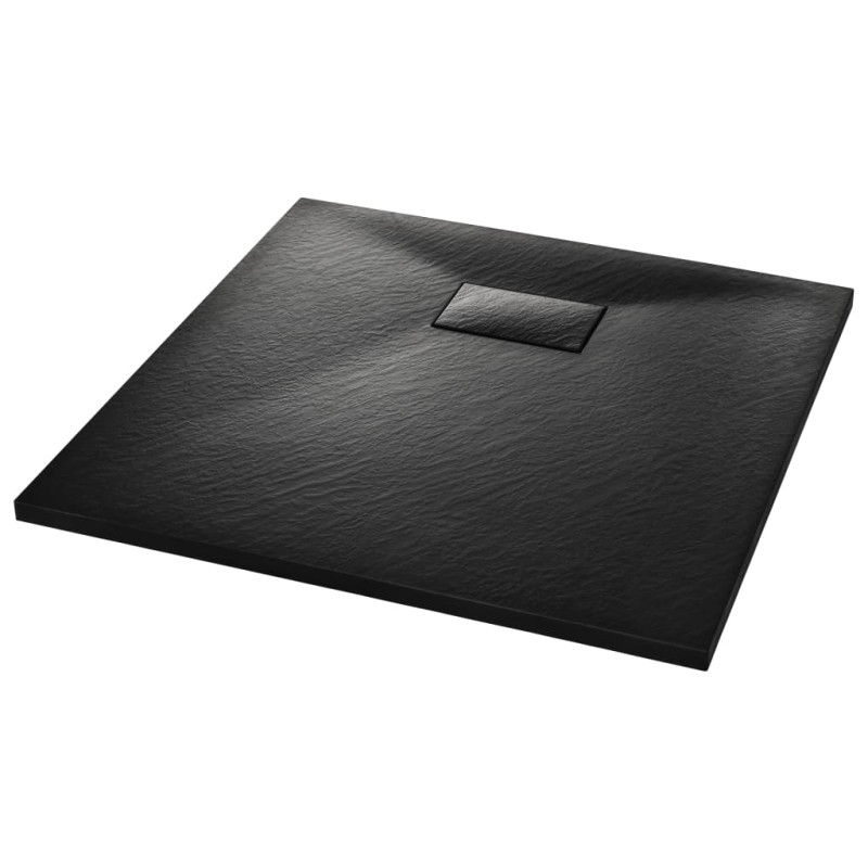 Produktbild för Duschkar SMC svart 80x80 cm