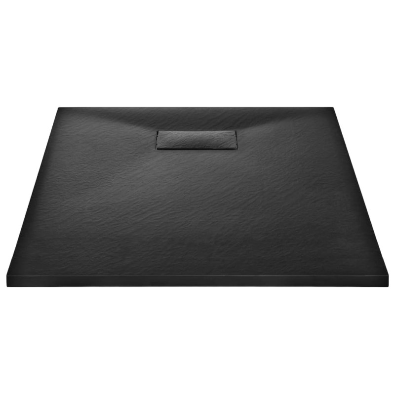 Produktbild för Duschkar SMC svart 100x70 cm
