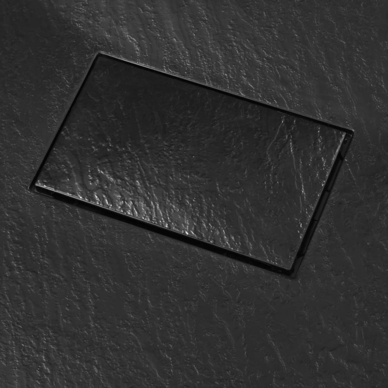 Produktbild för Duschkar SMC svart 100x80 cm