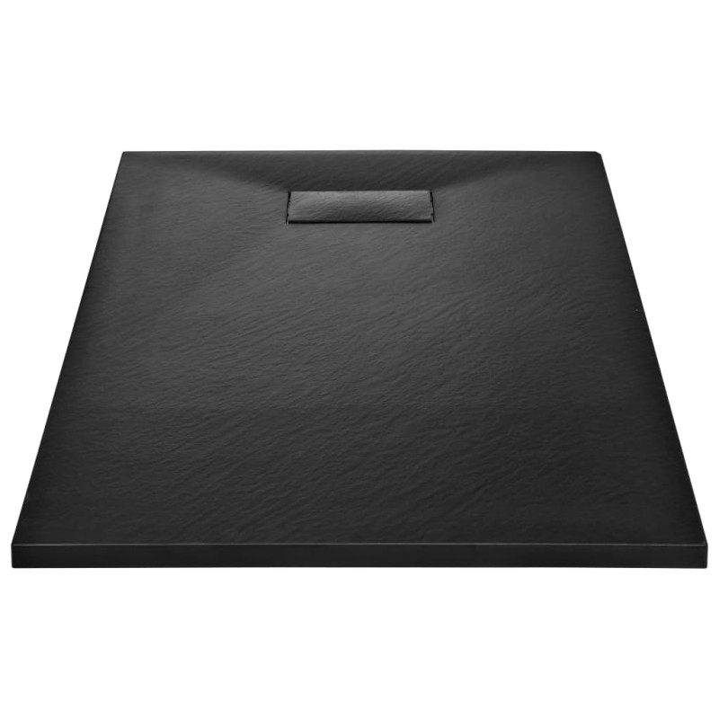 Produktbild för Duschkar SMC svart 120x70 cm