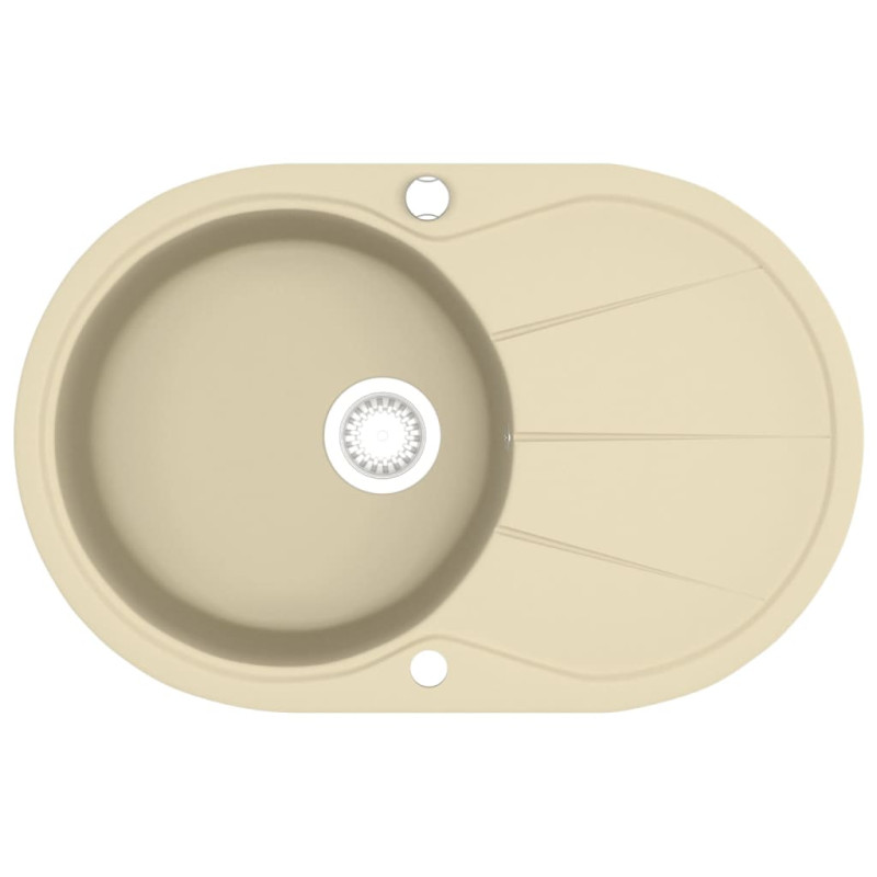 Produktbild för Diskho granit enkel oval beige
