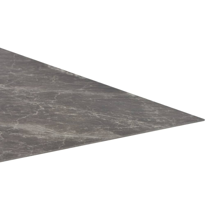 Produktbild för Självhäftande PVC-golvplankor 5,11 m² svart marmor