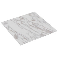 Miniatyr av produktbild för Självhäftande PVC-golvplankor 5,11 m² vit marmor