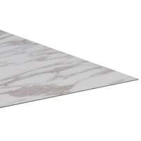 Miniatyr av produktbild för Självhäftande PVC-golvplankor 5,11 m² vit marmor