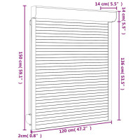 Produktbild för Rulljalusi aluminium 120x150 cm antracit