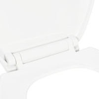 Produktbild för Toalettsits med mjuk stängning och snabbfäste vit