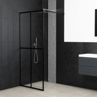 Produktbild för Duschvägg till duschkabin härdat klart glas 90x195 cm