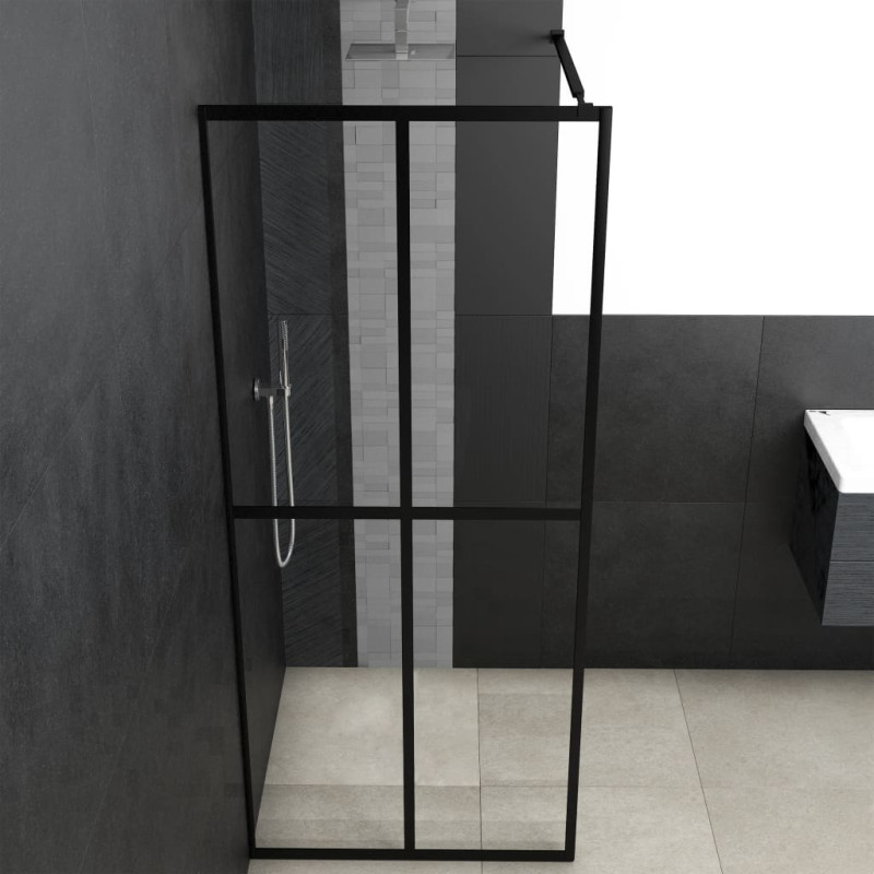 Produktbild för Duschvägg till duschkabin härdat klart glas 100x195 cm