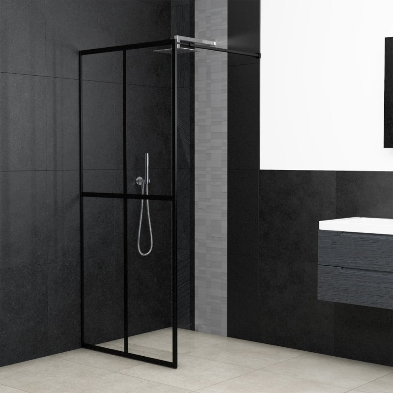 Produktbild för Duschvägg till duschkabin härdat klart glas 118x190 cm