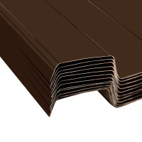 Miniatyr av produktbild för Takprofiler 12 st galvaniserat stål brun