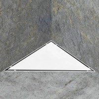 Produktbild för Golvbrunn med 2-i-1 kakelinlägg 25x25 cm rostfritt stål
