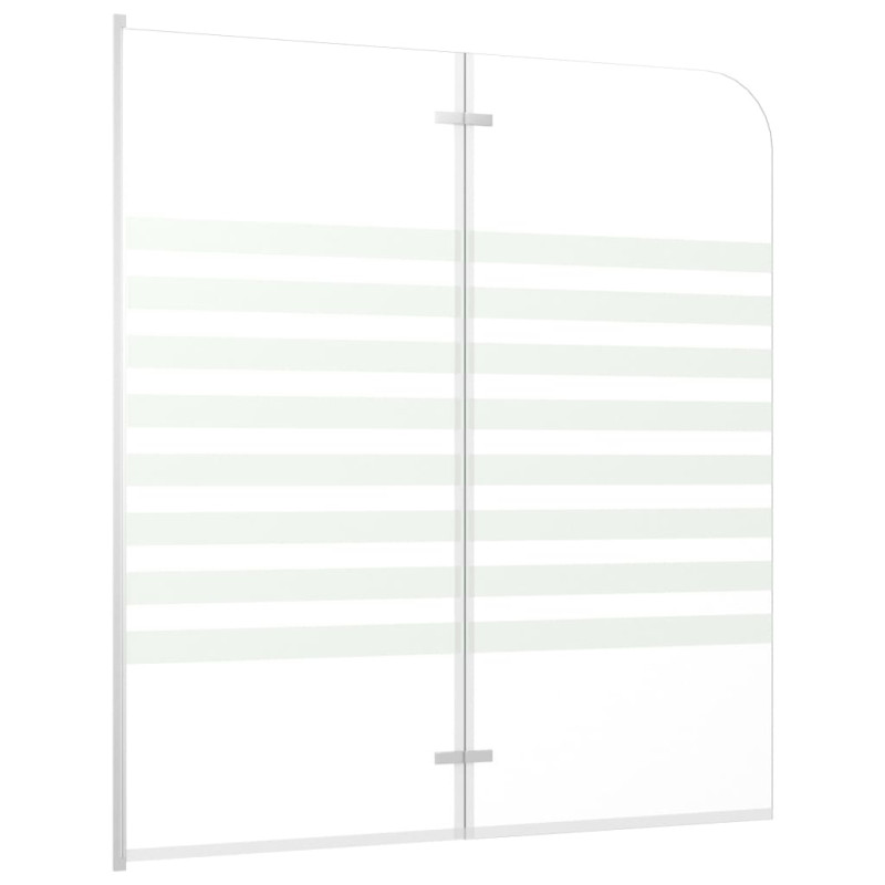 Produktbild för Badkarsvägg 120x140 cm härdat glas randig