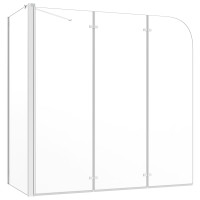 Miniatyr av produktbild för Badkarsvägg 120x69x130 cm härdat glas transparent
