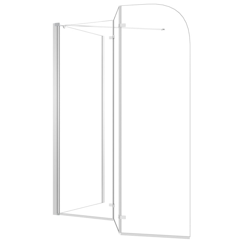 Produktbild för Badkarsvägg 120x69x130 cm härdat glas transparent