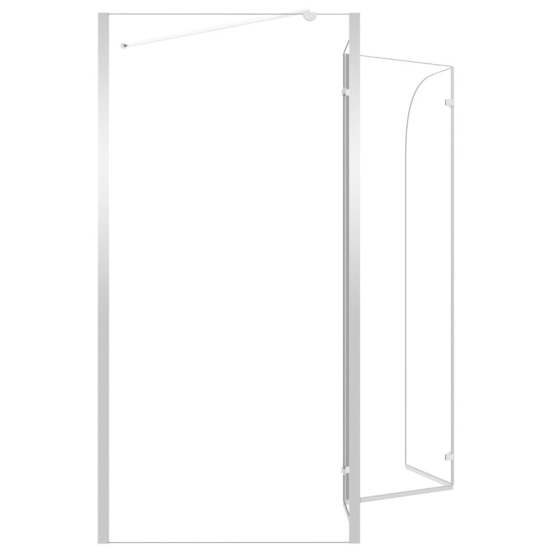 Produktbild för Badkarsvägg 120x69x130 cm härdat glas transparent