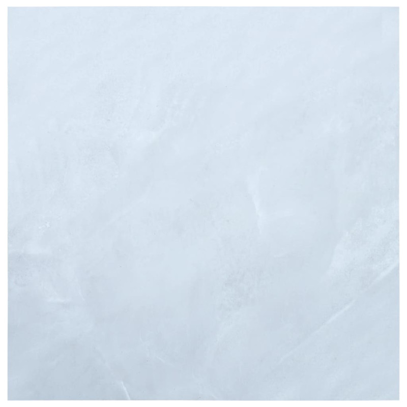 Produktbild för Självhäftande golvplankor 5,11 m² PVC vit marmor