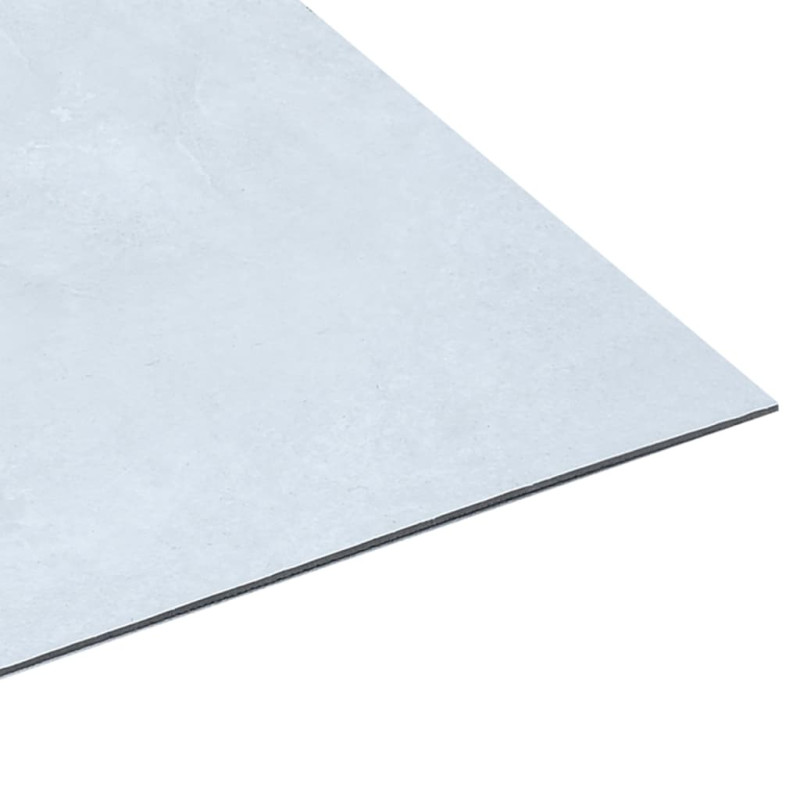 Produktbild för Självhäftande golvplankor 5,11 m² PVC vit marmor