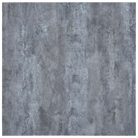 Produktbild för Självhäftande golvplankor 5,11 m² PVC grå marmor