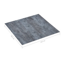 Miniatyr av produktbild för Självhäftande golvplankor 5,11 m² PVC grå marmor