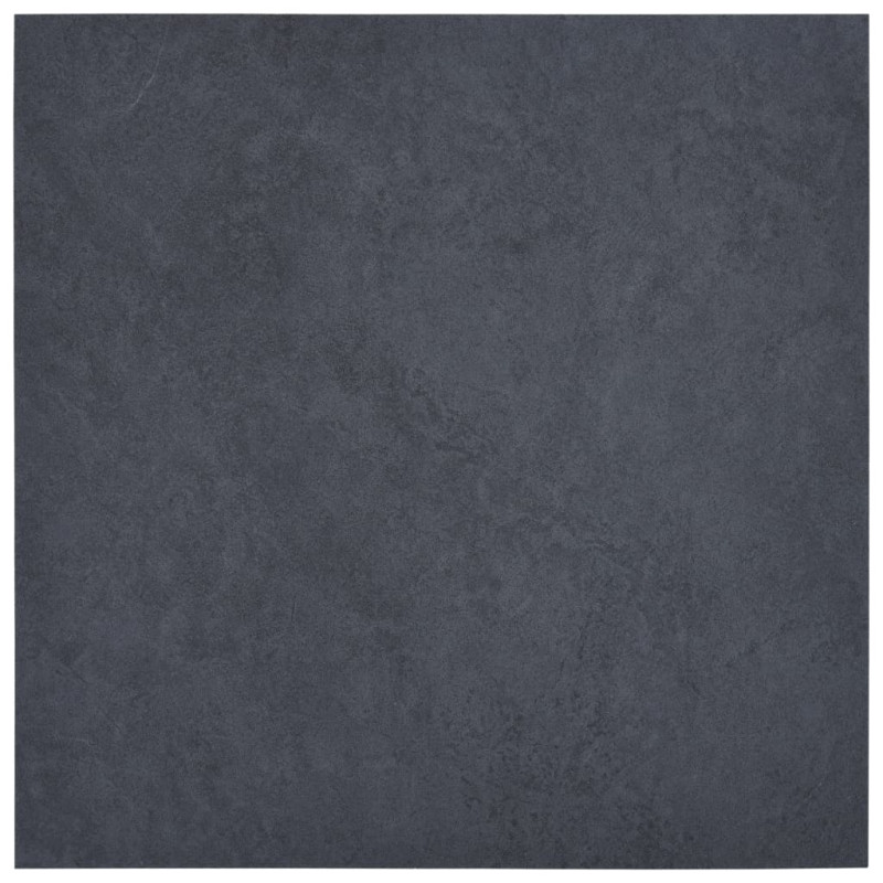 Produktbild för Självhäftande golvplankor 5,11 m²  PVC svart marmor