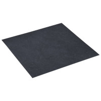 Miniatyr av produktbild för Självhäftande golvplankor 5,11 m²  PVC svart marmor