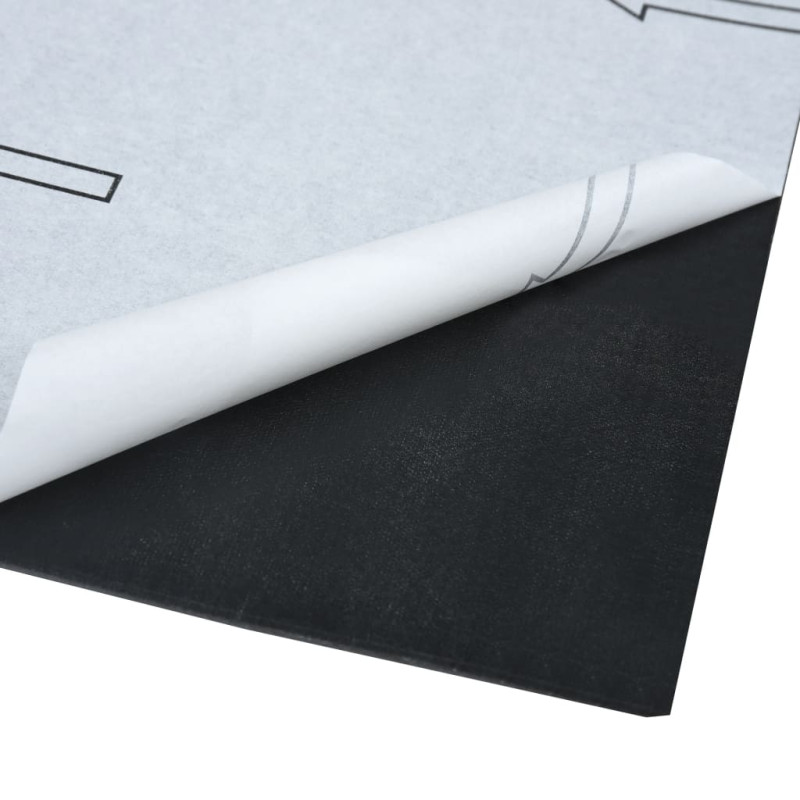 Produktbild för Självhäftande golvplankor 5,11 m²  PVC svart marmor