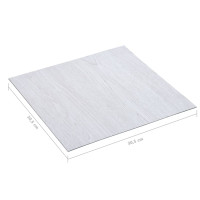 Miniatyr av produktbild för Självhäftande golvplankor 5,11 m² PVC vit