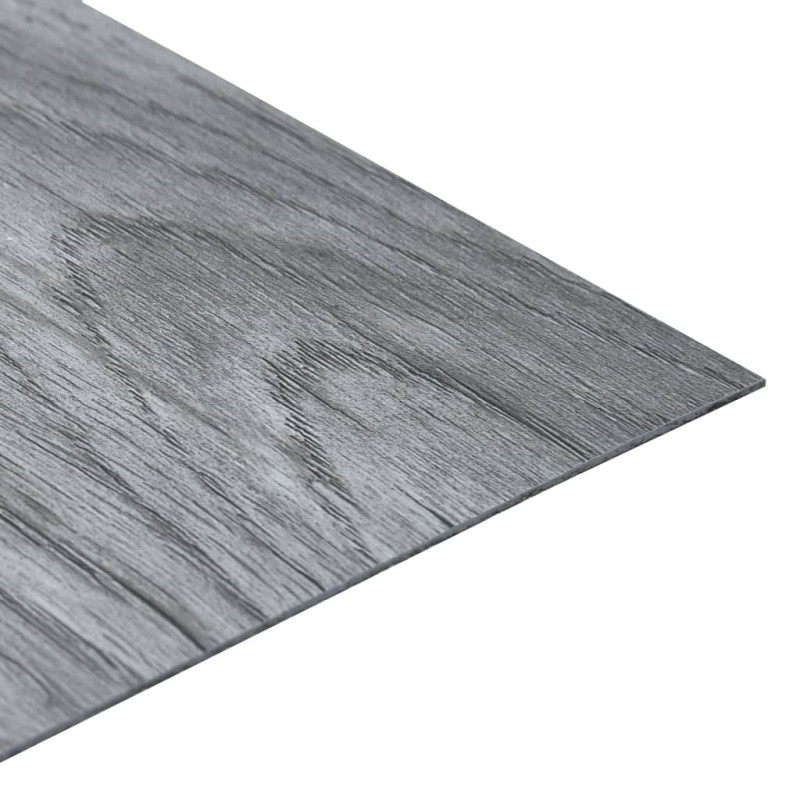 Produktbild för Självhäftande golvplankor 5,11 m² PVC ljusgrå
