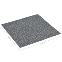 Miniatyr av produktbild för Självhäftande golvplankor 5,11 m² PVC grå